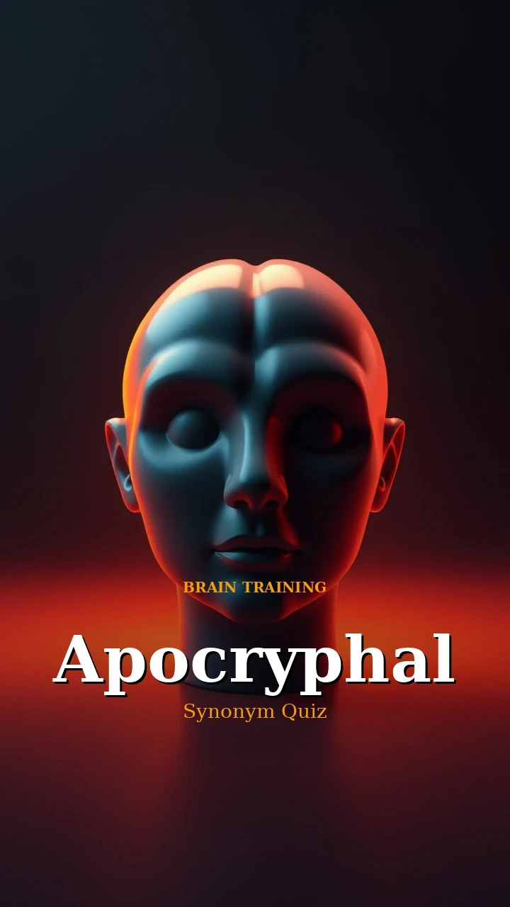 Apocryphal — Synonym Quiz — Brain Training illustration