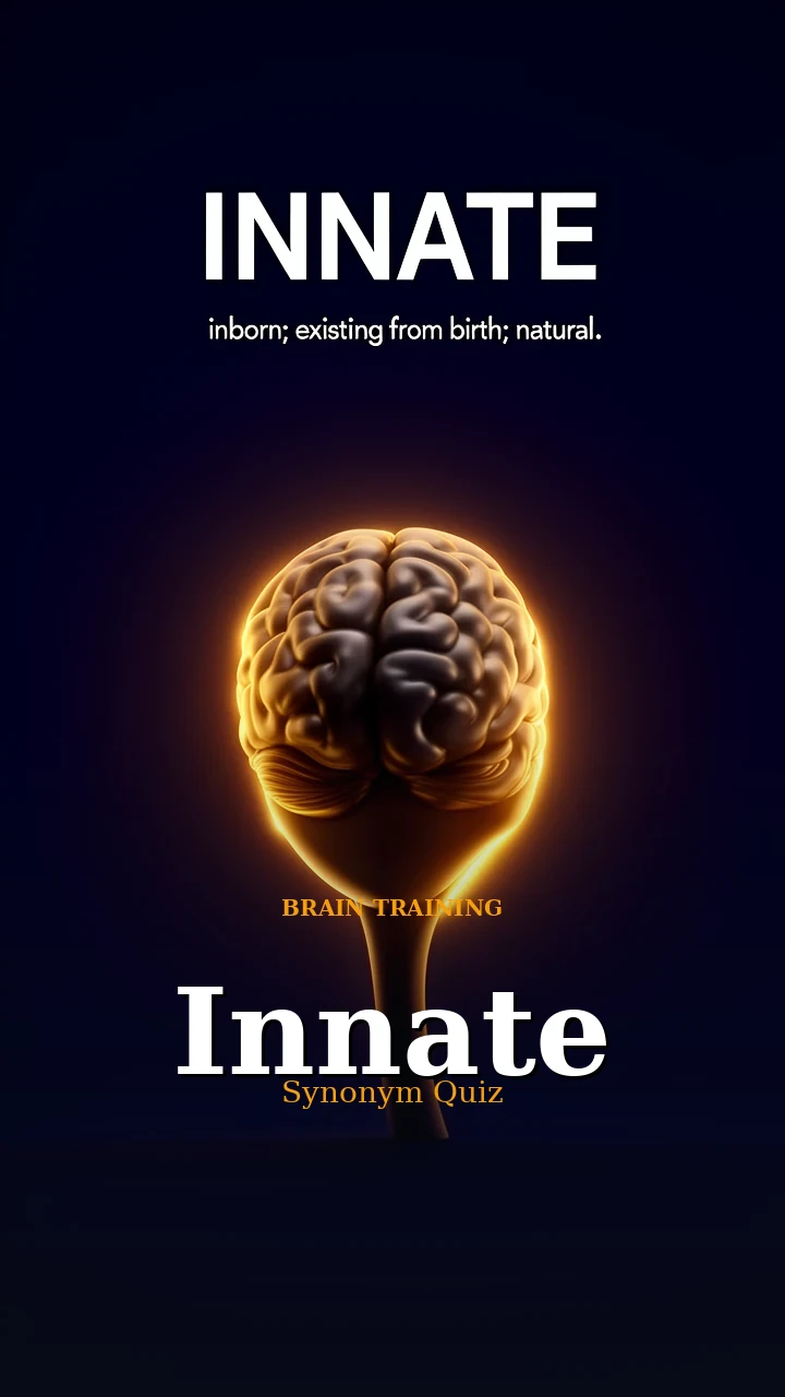 Innate — Synonym Quiz — Brain Training illustration
