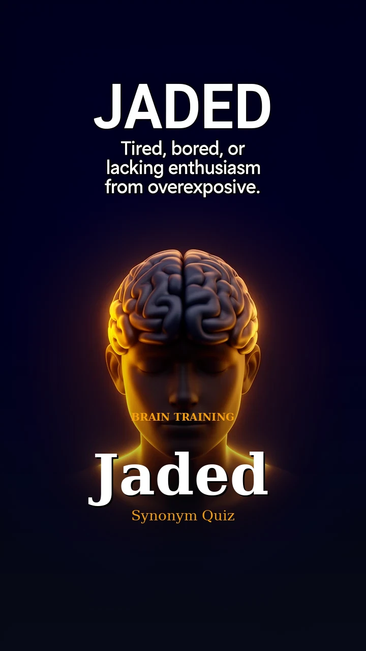 Jaded — Synonym Quiz