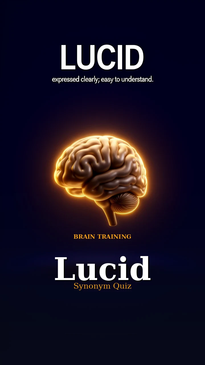Lucid — Synonym Quiz