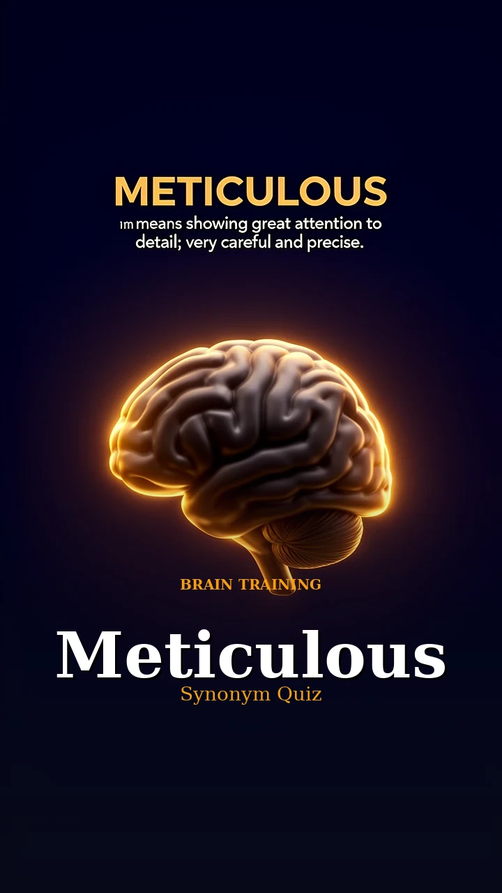 Meticulous — Synonym Quiz