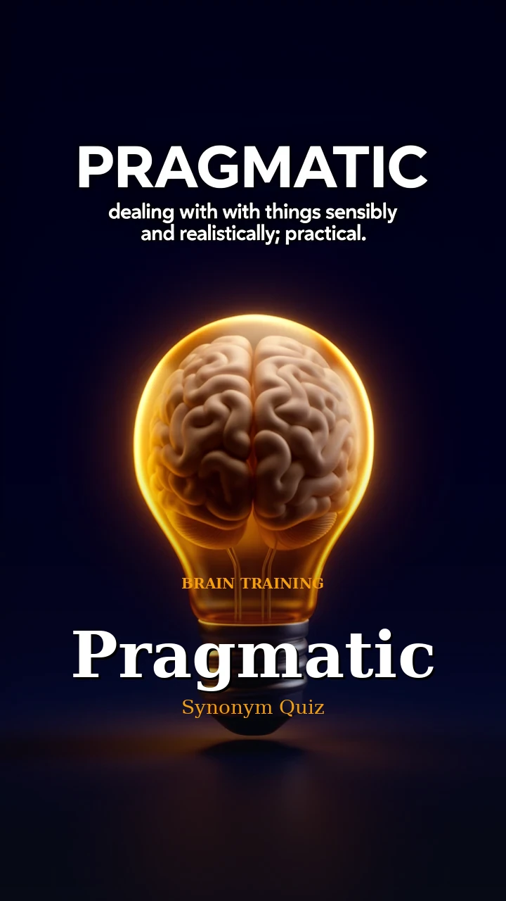 Pragmatic — Synonym Quiz