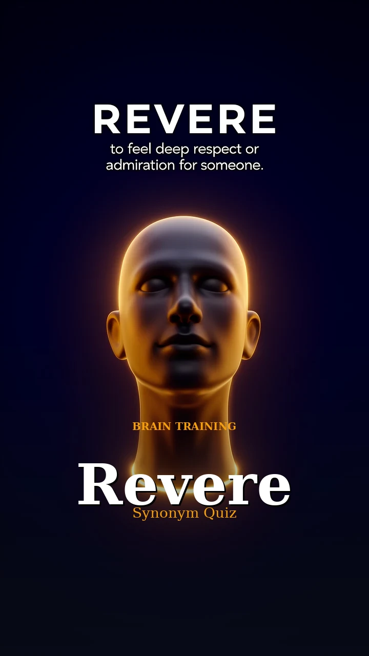 Revere — Synonym Quiz — Brain Training illustration