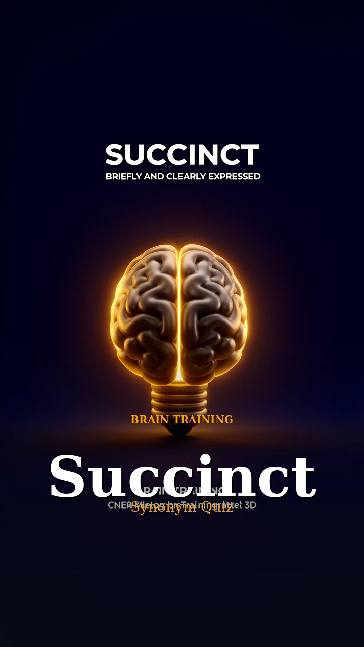 Succinct — Synonym Quiz — Brain Training illustration